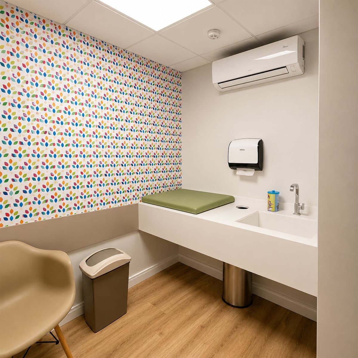 Fraldário com decoração lúdica